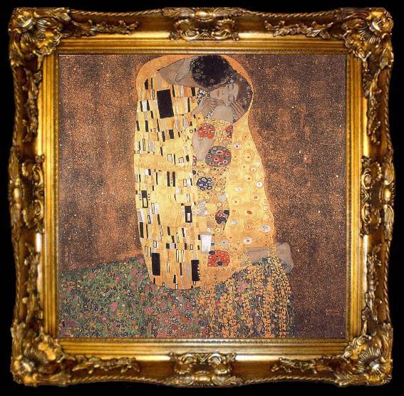 framed  Gustav Klimt The Kiss, ta009-2